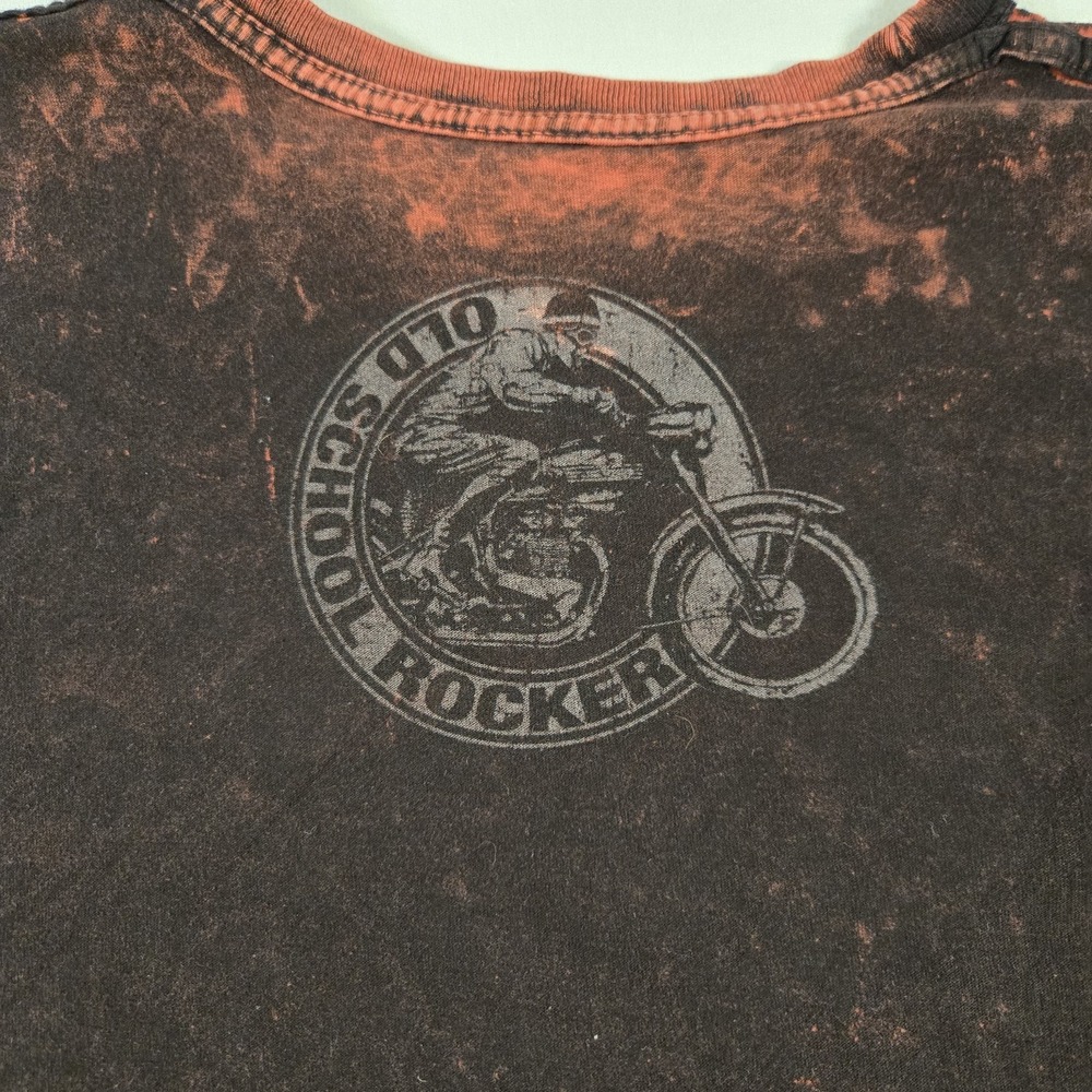 Triumph Motorcycle T-Shirt Mens XL UHL Works Reversible Red And Black - Picture 4 of 12